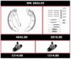 WOKING SPK 3045.02 Brake Set, drum brakes